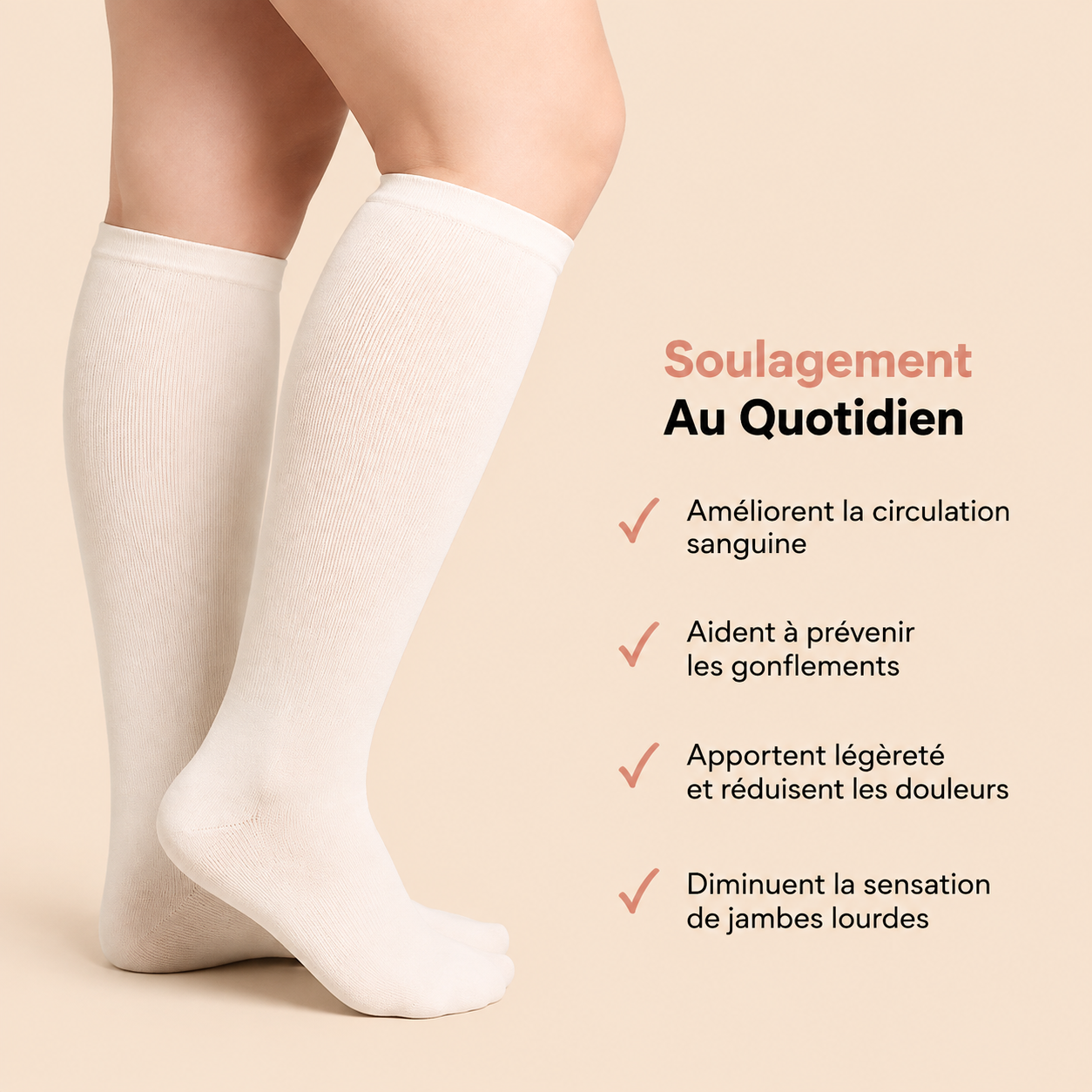 Chaussettes de Compression Modalya — Confort & Légèreté
